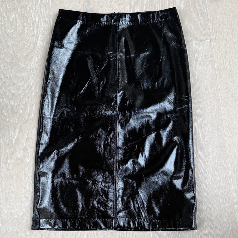 GAP Shiny Black Pencil Skirt